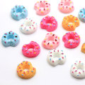 Take A Bit Donut Resina Flatback Cabochons Kawaii Sprinkles Decoración Casa de muñecas Comida Donuts Slime Charms para decoración DIY