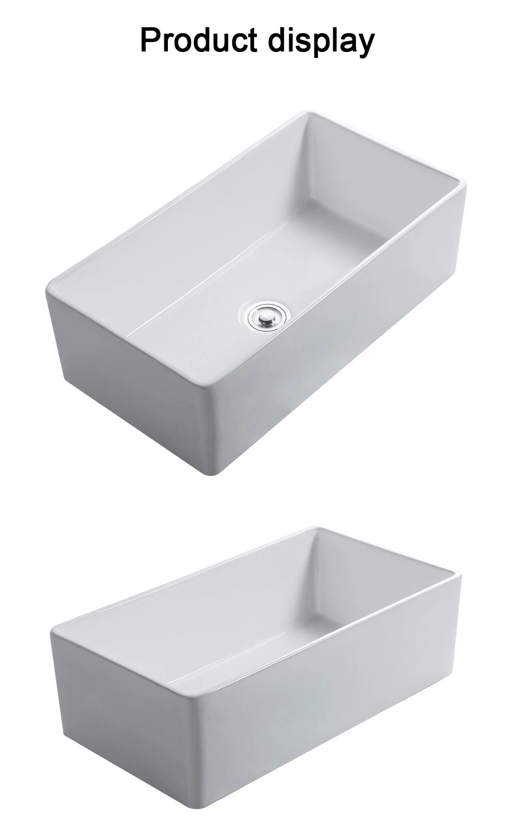 Cupc Certificare Ceramic Single-Slot Vegetable Sink