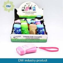 2 LED Hand Press Torch Light 2 LED Dynamo Flashlight