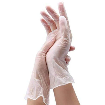 Gants médicaux en vinyle sans poudre pour la protection des mains en PVC