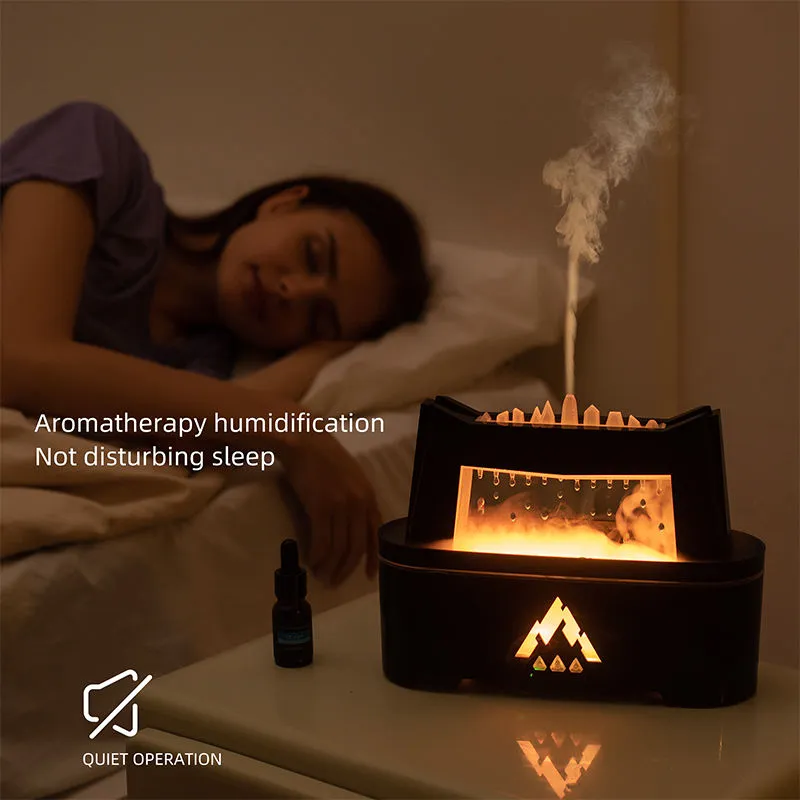 Quiet Raindrop Aroma Diffuser with Colorful LED Lights