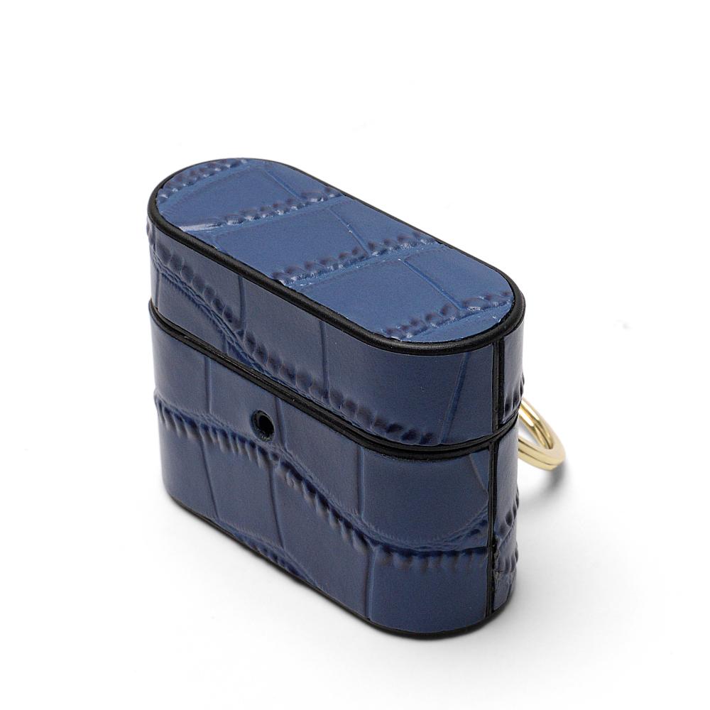 Capa de Designer Air Pro Fadess Pro Designer de Couro Blue Crocodilo