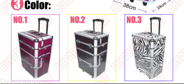 PVC professional beauty box trolley/ladies beauty box/tool box beauty salons/beauty box vanity case, SO-115