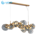 LEDER Grey Led Modern Chandelier