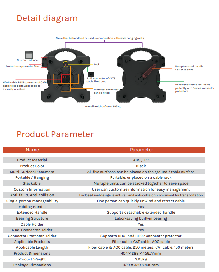 Stackable ABS Cable Reel (1)