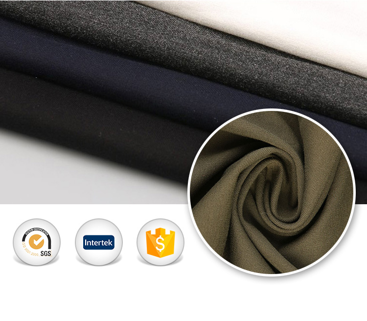 Foreign market textile custom nylon rayon ponte de king roma fabric spandex pants fabric and textiles for clothing