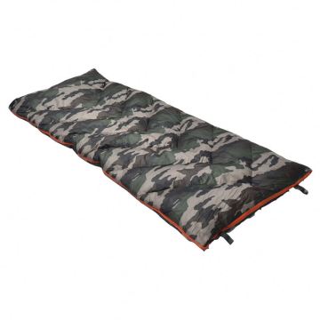 Warm Weather Mountain Climbing Camouflage Sleeping Bag & Polyester Camping Travel Bag
