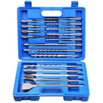 17pcs sds cộng với bộ khoan búa điện