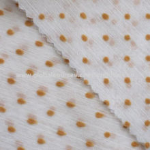 Crepe chiffon pile coated fabric