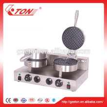 Electric Stainless Steel Commercial Waffle Baker / Waffle Making Machine