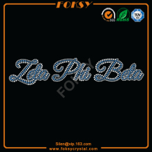 Zeta Phi Beta iron on crystal rhinestone letters