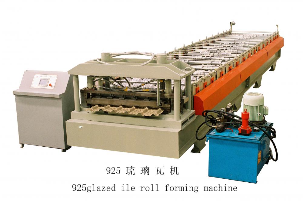 Metal Glazed Roof Tile Roll Forming Machine