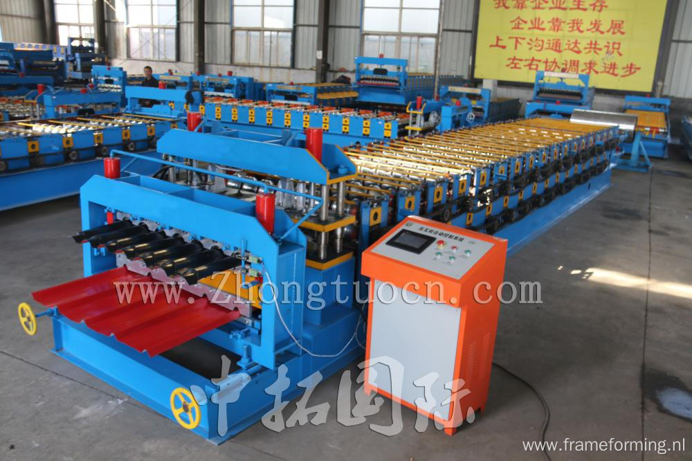 Double Deck Steel Roofing Panel Forming Line