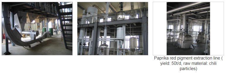 Línea de extracción de pigmentos naturales Natural Pigment Extraction Line
