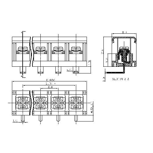 AT878-13.0XXX-R Barrier Terminal Block Pitch13.0mm 