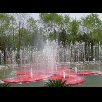 Floating Water Fountain in the lake