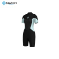 Seaskin Back Zip Wanita Dewasa Shorty Wetsuit Diving