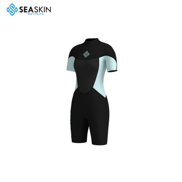 Seasin Back Zip Vuxna kvinnor Shorty Wetsuit Diving