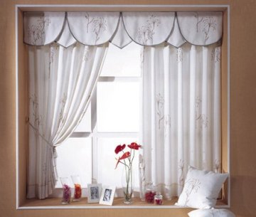 home curtains , home decoration embroidery window curtain