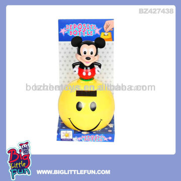 Mickey mouse solar toy coin box