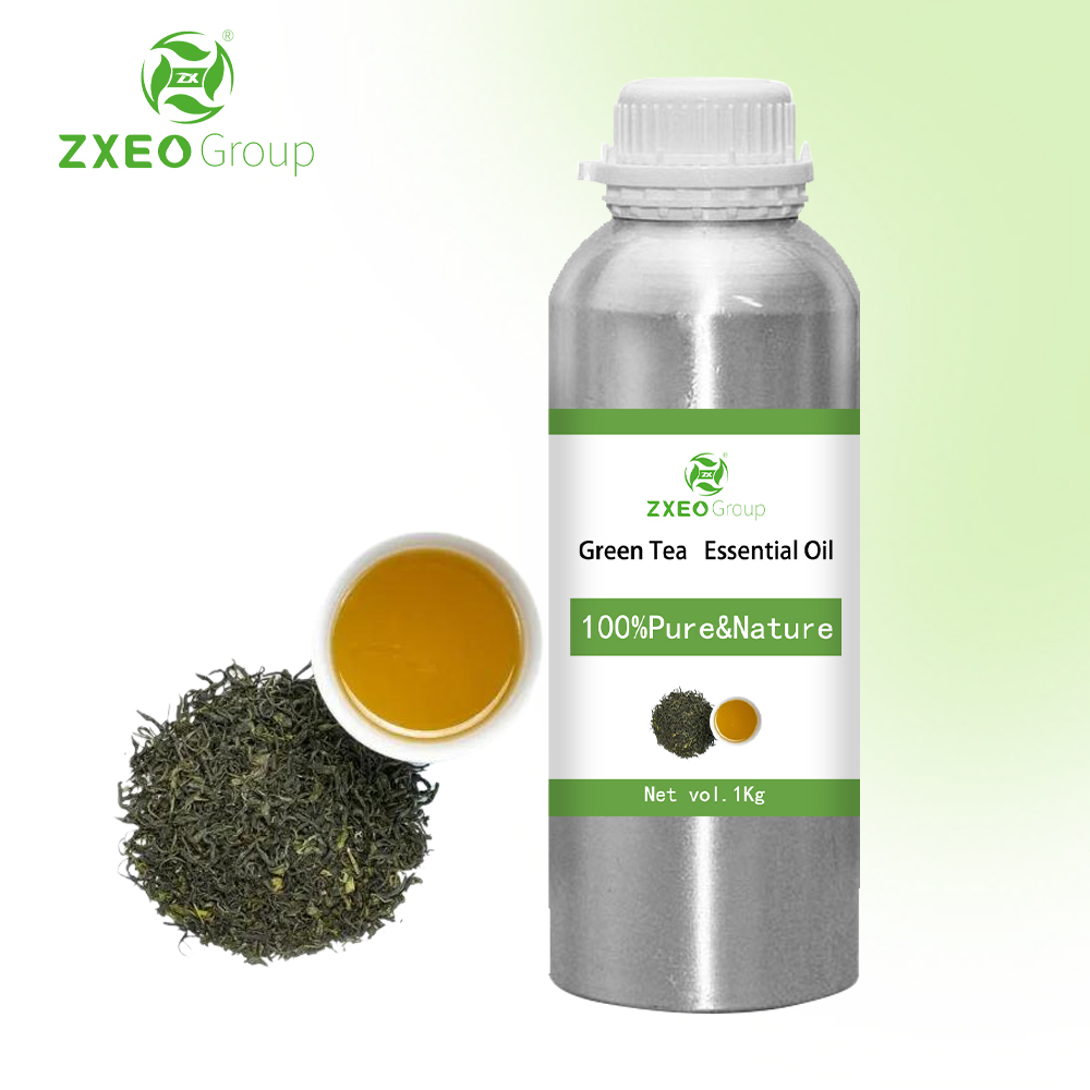 Té verde 100% puro y natural Aceil esencial de alta calidad Aceite esencial de bluk al por mayor para compradores globales El mejor precio