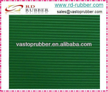 Green Corrugated Rubber Mat