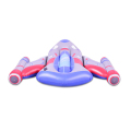 Galleggiante gonfiabile dell&#39;aeroplano con i giocattoli gonfiabili della pistola ad acqua