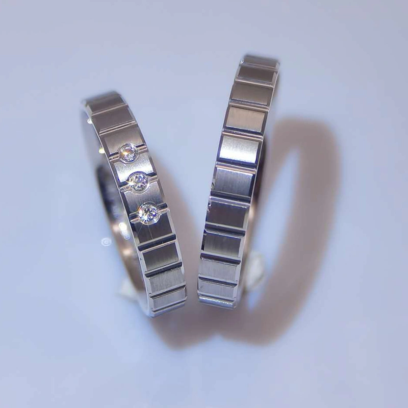 Elegant 925 Sterling Silver Rings in Pair for Love