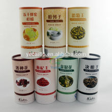 Wholesale custom cylinder paper tea box for teabags