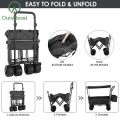 Outerlead Folding Stroller Wagon with Removable Canopy