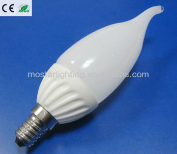 candle led light e14 led candle light P35 3.5W candle flame light bulbs