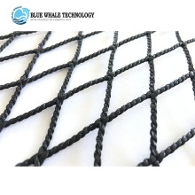 High tear strength HDPE knotless sports net