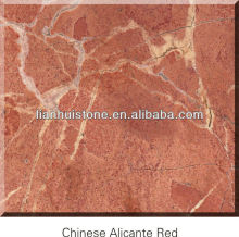 Chinese polished Alicante Red beige marble