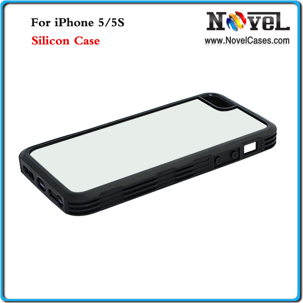 New Style 2D Blank Rubber Cell Phone Case for iPhone5/5s