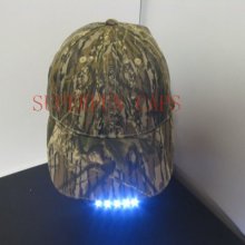 camouflage LED light cap