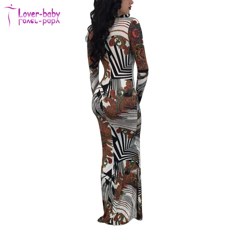 Newest Design Women Paisley Abstract Maxi Dress