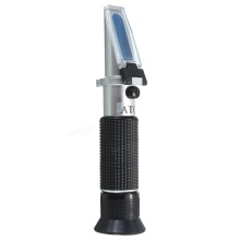 10% Brix & 100% Salinity Refractometer - Specific Gravity & 2-in-1 Scale 0-100%