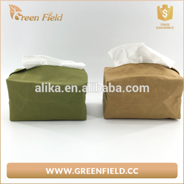 hot sale washable kraft paper tissue case,fashional washable kraft paper tissue case