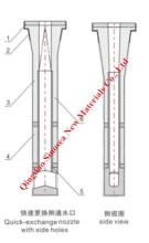 Quick-exchange SEN for Slab Caster