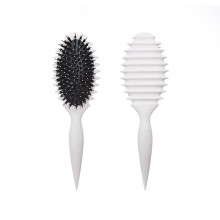 Environmentally Friendly Wheat Straw Hair Trimmer for Women with Ionic Bristles for Pointy Curls