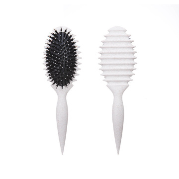Environmentally Friendly Wheat Straw Hair Trimmer for Women with Ionic Bristles for Pointy Curls