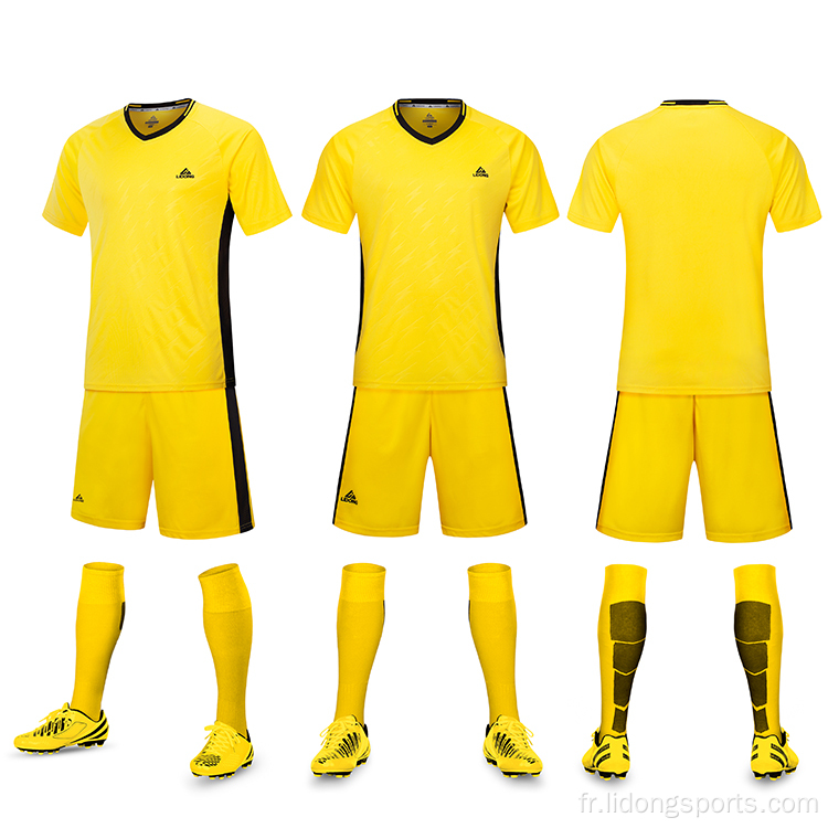 Uniforme de football de football uniforme maillots de football respirants