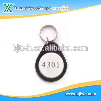 ABS Plastic RFID Keytag/Keyfob/Keychain for door lock