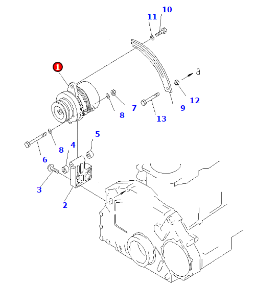 مولد المحرك الأصلي KOMATSU 6D125 600-821-8360