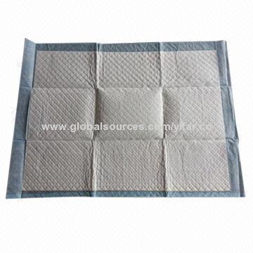 Under Pad, PE Film Back Sheet, Soft Texture and Nonwoven Top Sheet, SAP and Fluff Pulp Material
