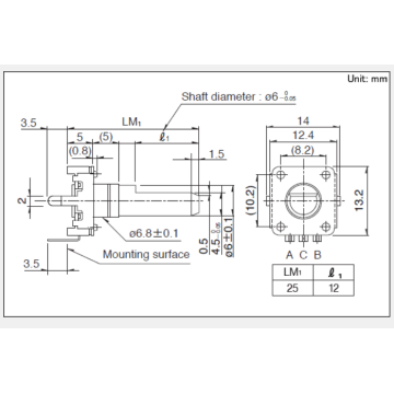 Ec12 series Incremental encoder