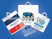 Printed plastic tote bag / plastic handle bag