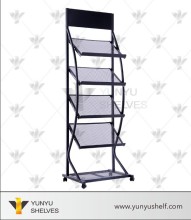 magazine and newspaper display racks