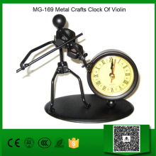 MG-169 Metal Crafts Clock Of Violin