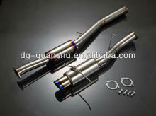 Titanium exhaust muffler forSubaru WRX